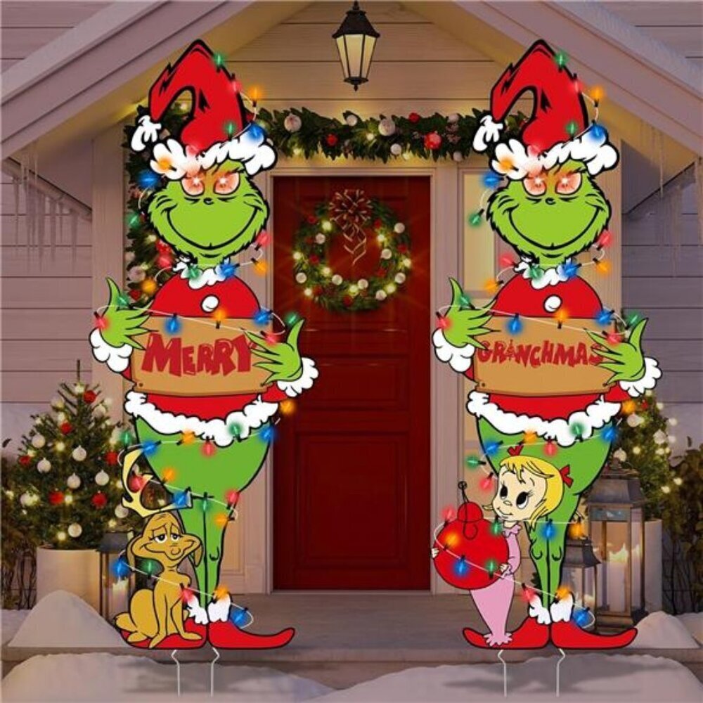 Large Outdoor Christmas Decorations 38in with LED Lights
